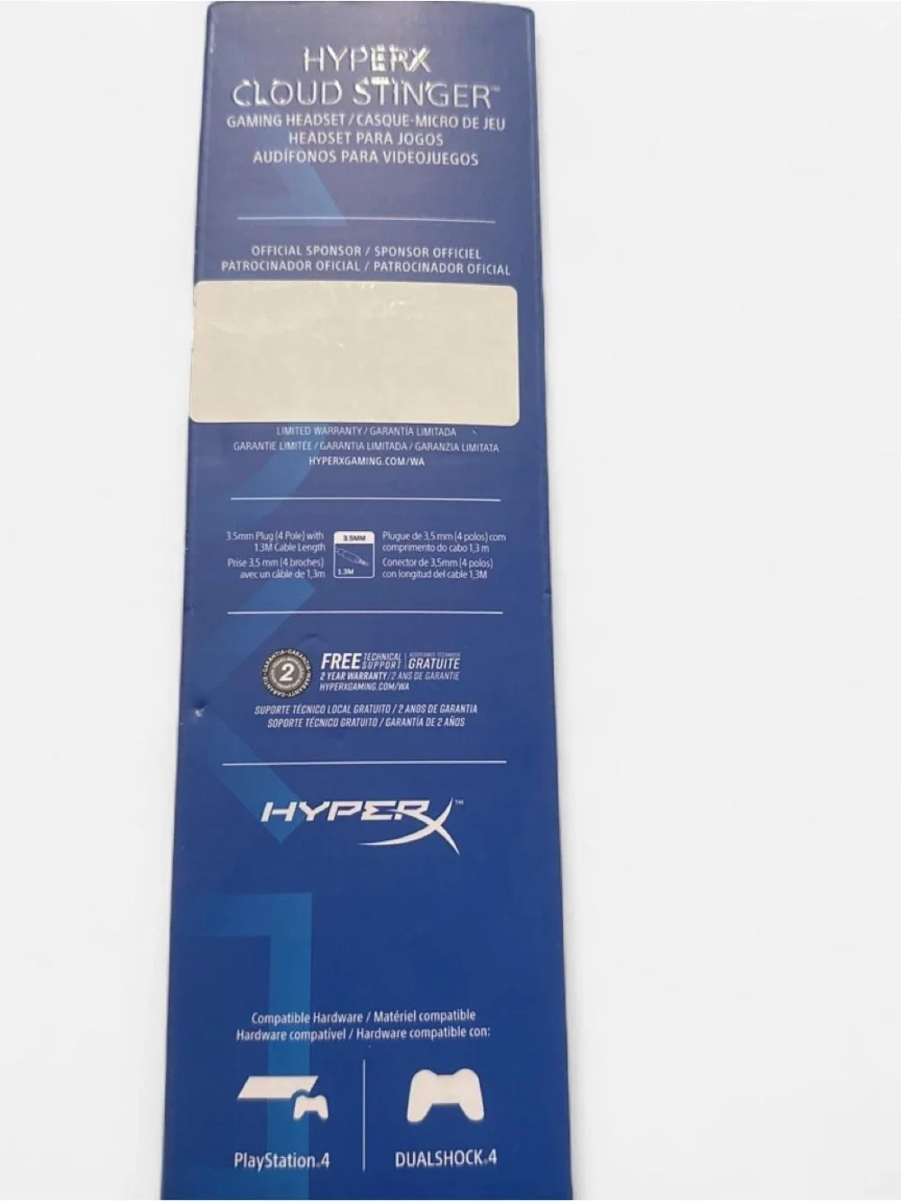 Hype HyperX Cloud Stinger Over-Ear Gaming Headset - Black/Blue Accents